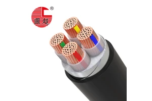 YJV22-0.6/1kV 4-Core Oxygen-Free Copper Conductor Steel Tape Armoured Flame-Retardant Power Cable (10mm²-300mm²) In Stock