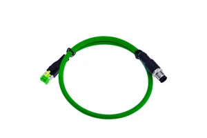 M12 X Code to RJ45 Waterproof Industrial Ethernet Cable IP68 8 Pin STP Connector for Wire Connections