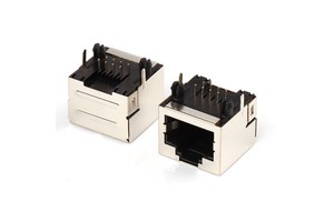 8P8C Female Modular Network Connector RJ45 Ethernet Connector with 8 Copper Pins for Power Applications