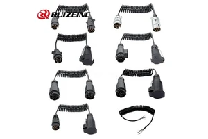 Automotive 7 Pin Trailer Cable Assembly Set 12V European Trailer Wire Harness Manufacturer Customized Cable Set