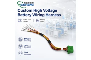 Custom Waterproof Connector Harness Battery Power Cable Assembly OEM ODM
