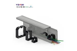 Low Smoke Halogen Free Trunking Cable Electric Wire Slot Cable protection Slot 25*25 30*30 40*25 40*40 65*25Wiring Ducts