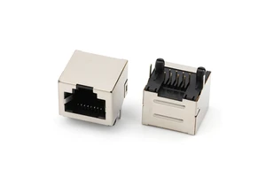 Single Port DIP Type RJ45 8P8C Female Connector Ethernet Magnetic RJ45 Connector Jack
