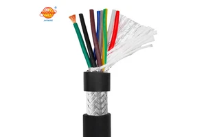 PVC Sheathed Copper Conductor TRVVP Medium Voltage 300/300V Insulated Screened Flexible Cable Industrial Construction Use