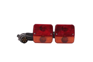 12V Trailer Car Tail Lights Kit Brake Stop Turn Running License Lights Trailer Accessories with 7.5M Cable 7 Pin Trailer Plug