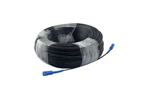 NiuBen NB-D003 SC UPC Outdoor Optical Fiber Sheath Cable 1 Core 3 Steel Wire Home Single Mode Telecom Grade
