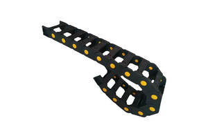 High speed running nylon conveyor drag chain, flexible plastic reinforced cable drag chain