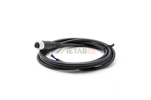 M12 4 Pin Shielded Cable Female A Coded Connector Molded AWG22 Wire Industrial Sensor Cordset Waterproof EMI Resistant Assembly