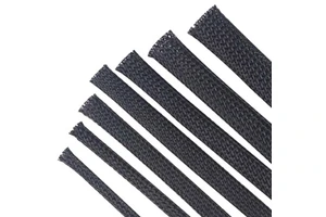 Diameter 2mm Width After Flattening 3mm Self-winding Braided Opening Textile Sleeve Flame Retardant Nylon Car Wire Harness Prot