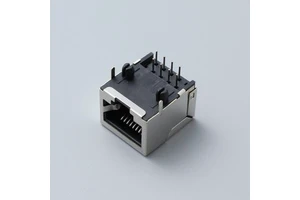 RJ45 Female 8P8C Network Socket Multi-Position Conjoined All-Inclusive All-Plastic Copper Contact IP20 Rectangle Connector