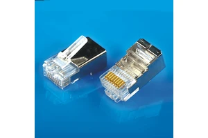 XL-511 Cat6 FTP Shielded RJ45 Modular Plug 50U Gold Plated 8P8C Connector for STP Network Cable Data Center Server Rack