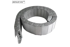 DONGJUNJX TL125 Series Flexible Conduit Bridge and Enclosed Cable Carrier Stainless Steel Drag Chain
