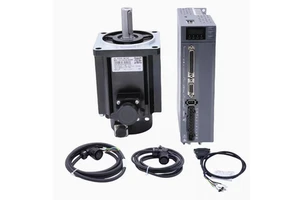 400W 750W 1.8/1KW AC Servo Motor Driver Set with ABZ Feedback Function Machine Tools Accessories for 60 80 130 Machines