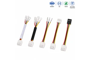 OEM Custom 3 Pin Wire Harness Assembly with Ring Terminal Electrical Cable for Industrial Equipment Power Connection