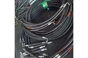 High Pressure Hydraulic Hose Steel Wire Braided Oil Resistant Rubber Pipe Excavator Water System Construction Machinery Cutting