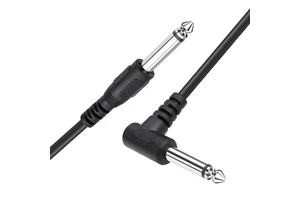 1m 6.35mm Mono Jack 1/4" TRS Braid Cable Guitar/Microphone/Speaker/HDTV Instrument Cable Male Male Pure Oxygen-free Copper