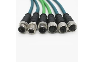 Profinet Ethercat Powerlink Profibus Industrial Ethernet Cables M12 Rj45 M12 M12 Copper Patch Cord for Field Bus Communication