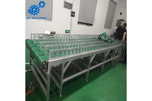 customized automation equipment assembly line with PU PVS belt conveyor
