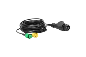 1 to 2 Trailer Cable 15 Core to 2x7 Pin Straight Extension Cord for Truck RV Tractor