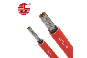 H1Z2Z2-K Photovoltaic Cable DC 1500V Low Smoke Zero Halogen UV Resistant 2.5-16mm² in Stock