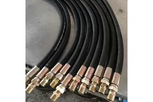 Rubber Covered Steel Wire Braided High Pressure Hydraulic Hose Oil Resistant Heat Resistant Customizable Jingwang Brand Cutting