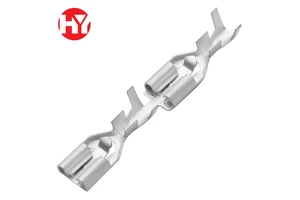 205 Series Female Crimp Terminal Continuous Crimp Brass Electrical Connector Contacts for Wire Harness Automotive Use