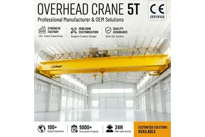 QY Industrial Double Girder Bridge Crane Overhead Travelling Crane Electric Hoists H Beam For Overhead Crane 30 Tons