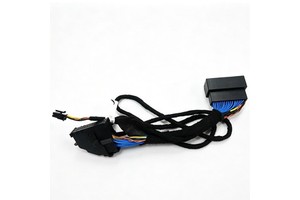 Auto Wire Harness With 26Pin 22AWG Connector Cable Assembly Line Automobile Rearview Camera 54P Navigation Wire Assembly