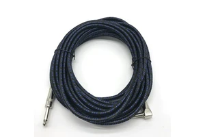 Popular Highest Sales Low Price Good Quality Personalized Guitar Instrument Cable Electric Guitar Cable White Black Blue Cable