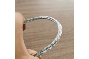 High Carbon Steel Galvanized 7X19 Aircraft Cable Multi-Strand Corrosion Resistant Wire Ropes Manufacturing Welding Cutting Wire
