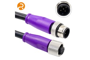 OEM ODM High-Speed Gige Vision Industrial Ethernet Cable Cat6A Network S/Ftp Rj45 8P Lock Screw PVC for Electronic Machines