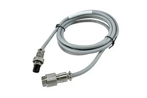 Customizable M12 Industrial Waterproof Connector Cable Zinc Alloy 6P TRVVP Shielded 10A Power Cable Wire Harness