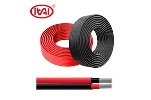 2.5-20mm2 Solar Power Photovoltaic Cable XLPO Insulated 16A Rated Current Tinned Copper Connecting Solar Panels Electric DC