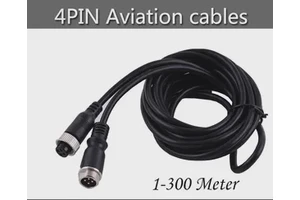 HYF GX12 4Pin Aviation Connector Waterproof Cable Assembly 50M C for Vehicle MDVR Bus Truck Monitoring Custom Wire Harness
