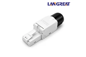 Wholesale Cat5e Cat6 Cat6A UTP RJ45 8P8C Toolless Modular Plug Tool-Free Field Termination 10Gbps 50u Gold OEM ODM