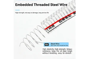 PVC Steel Wire Hose Antistatic Ordinary Clear Flexible Spring Spiral Steel Wire Reinforced High Pressure Cutting