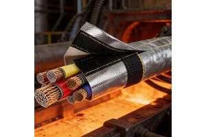 Thermal Insulation Durable High-temperature Resistant Hook and Loop velcro Sleeve for Industrial Production