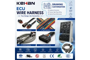 Custom ECU Wire Harness With Amphenol Cables Connectors Premium Wiring For Optimal Performance