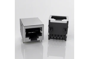 HC-RJ45-058-1-4 Ethernet Connector RJ45 Copper Shell 18mm POE RJ45 Connector SMD for Ethernet Applications Made