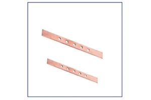 Brass Earth Bar for Earth Housing High Conductivity Grounding Terminal Block Lightning Protection System Bonding Hardware Link
