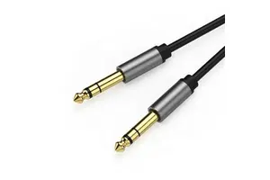 6.5mm Audio Link Music 1/4inch TS Cable Guitar Cable 10ft 6.35mm Male to Male Jack Aux Cable for Mixer Amplifier