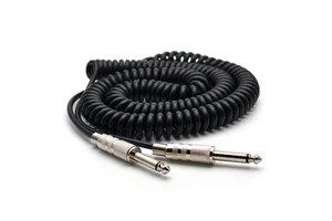 Guitar Spring Cable 6.35/6.5 Guitar Bass Audio Cable Shielded Cable Instrument Amplifier Audio Line Instrument Accessory