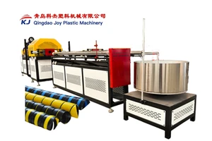 Spiral Wire Wrap Anti Static Polyethylene PE Electrical Cable Management Machine Making Machine Production Line