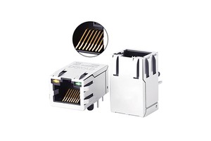 Magnetic RJ45 10-Pin Cat6 Industrial Ethernet Connector Jack Pure Copper CE Certified Green-Yellow LED Rugged Design