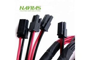 4Pin Rectangular Copper Conductor Halogen Free PVC Insulated Connector Cable Assembly for Power Supply Automotive LED Lighting