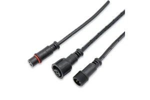 M12 Waterproof Cable Connector 2-4 Core Male Female LED Light Fixture Connection Outdoor Use