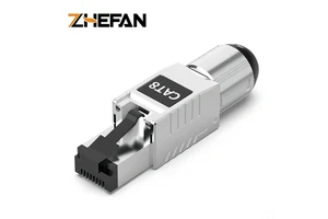 ZHEFAN Shielded Toolless Rj45 Cat8 Connector Modular Plug