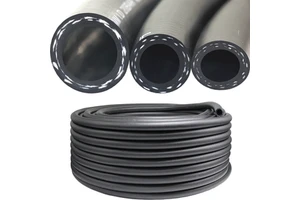 Oil Resistant Synthetic Rubber Braided Reinforced SAE100 R3 R6 Hydraulic Hose with Cutting Service -40C~+100C Temperature Range