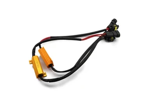 H8 LED Bulb 50W 6ohm Load Resistor Wiring Harness for H9 H11 9005 9006 Headlights Fix Error Code Hyper Flash Warning Decoder