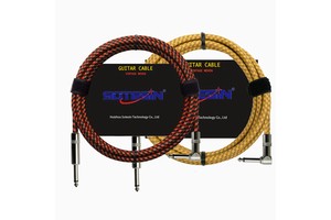 Customized Professional 3M 6.35mm Male Male Pure Copper Guitar Cable for Electric Guitar Bass Amplifier Pedal Microphone
